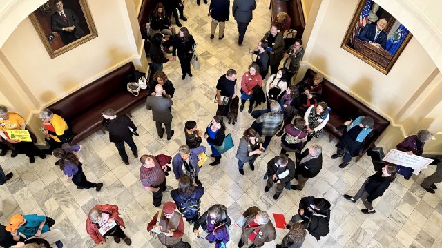 Nearly 200 people attended Lobby Day to talk with legislators about Wabanaki sovereignty.