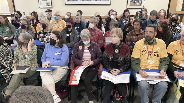 Supporters of Wabanaki sovereignty came from across the state to attend Lobby Day.