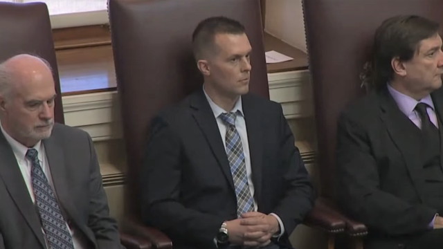 U.S. Rep Jared Golden, a longtime supporter of Wabanaki sovereignty, attended the State of the Tribes address as a special guest.